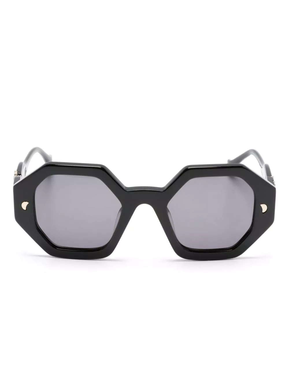 Affordable Nanushka hexagonal-frame logo-plaque sunglasses Men 0118