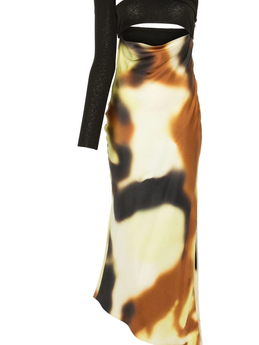 Affordable Women draped-detail Nanushka midi dress open-back 0304