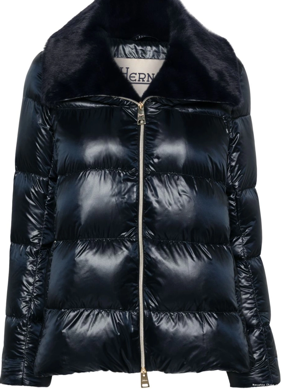 Affordable puffer jacket Nanushka Women fur-collar faux 0306